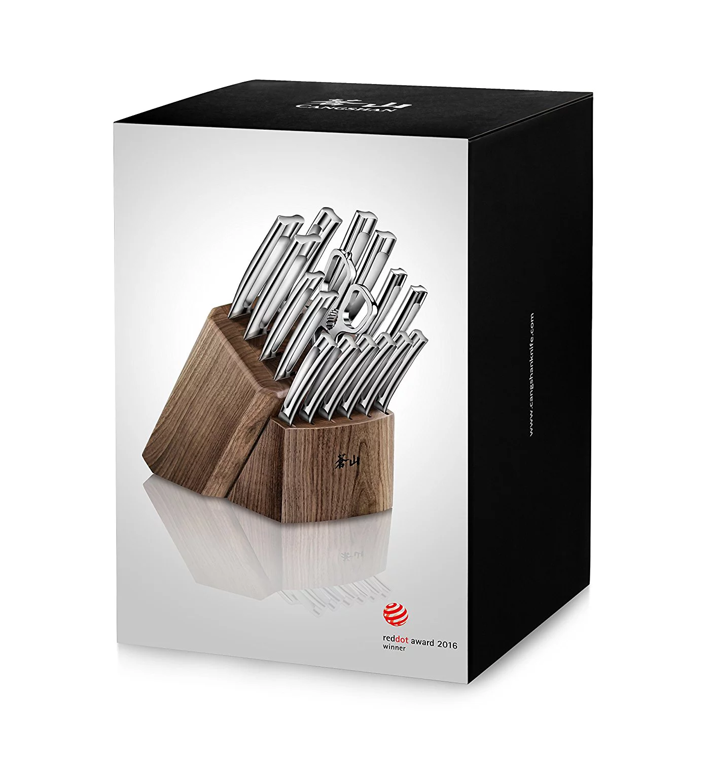 Cangshan N1 Series 1022636 German Steel Forged 17-Piece Knife Block Set , Walnut