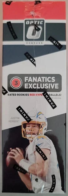 2021 Panini Donruss Optic Football NFL Trading Card Mega Box (Fanatics Exclusive - Red Hyper Parallels!)