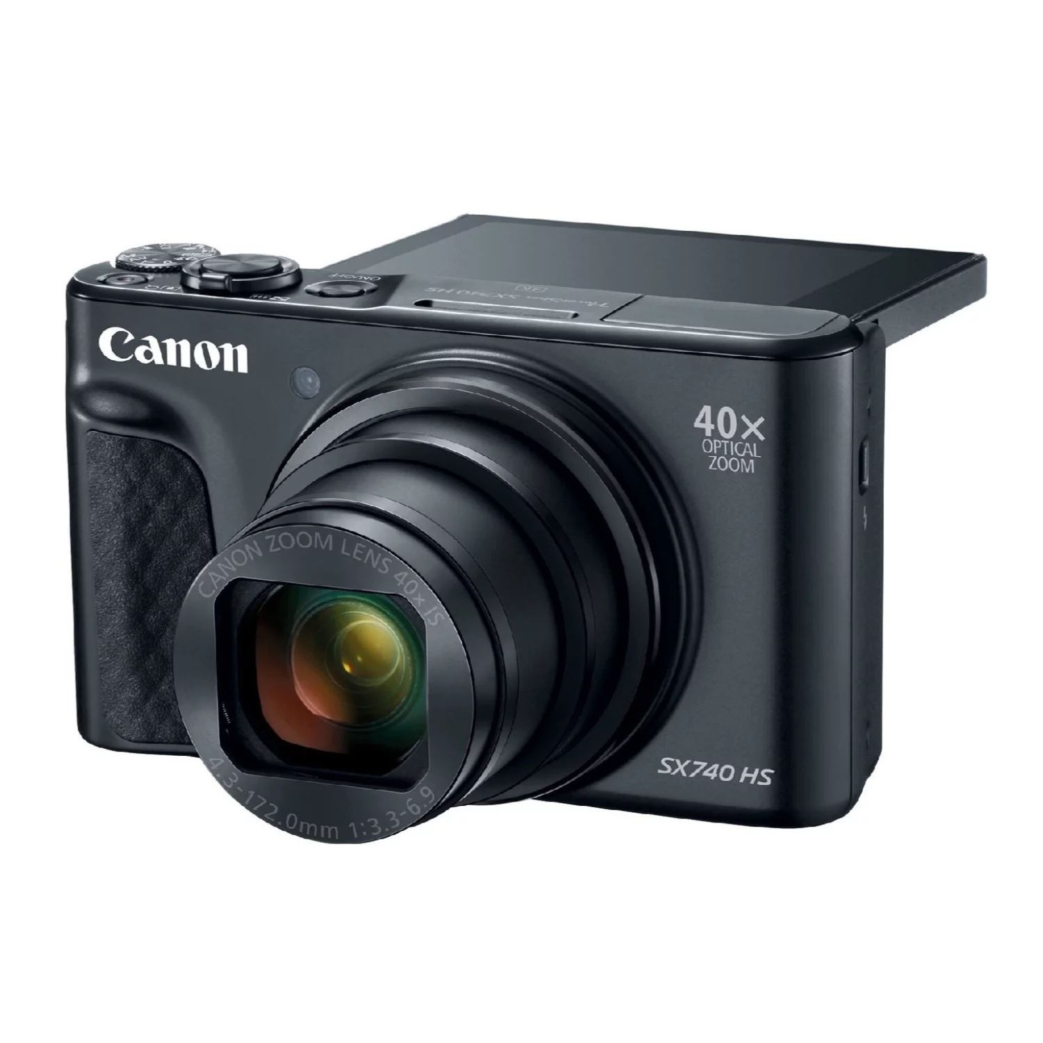 Canon Powershot SX740 HS Digital Camera (Black) with 32GB Card Bundle