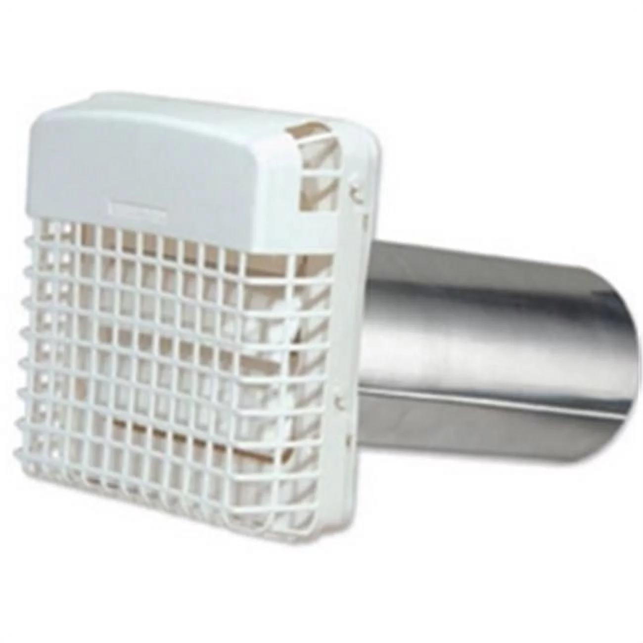 Dryer Vent with Pest Barricade, White - 4 in.