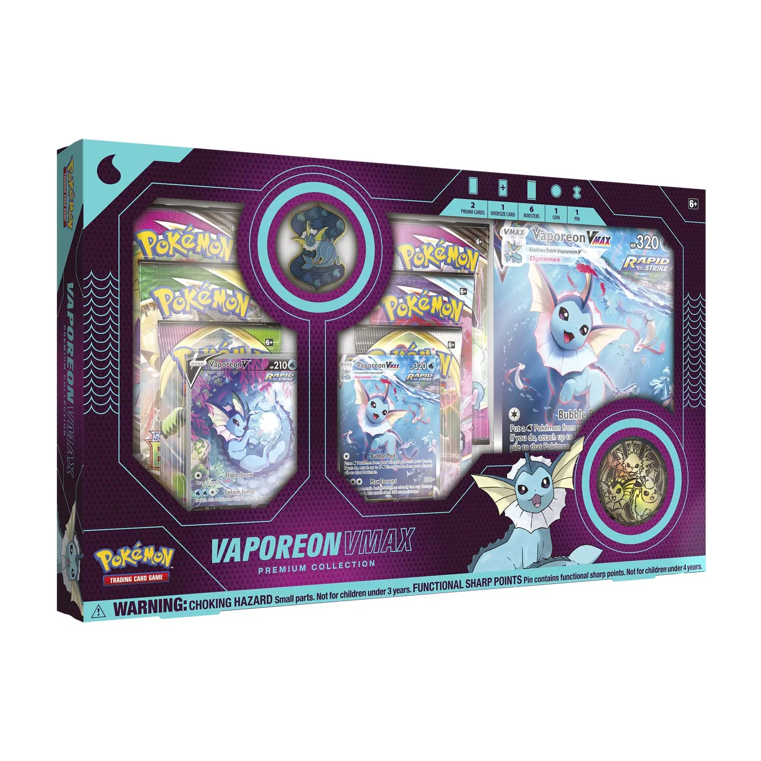 Pokemon TCG: Vaporeon VMAX Premium Collection