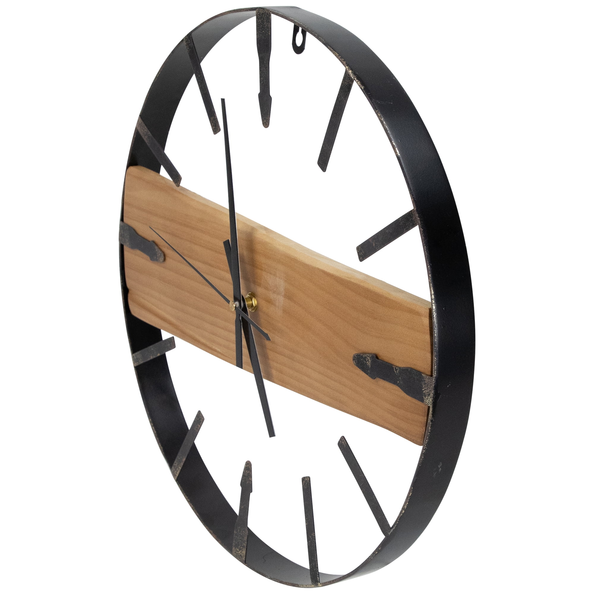 Rustic Metal Frame Wall Clock -15.75