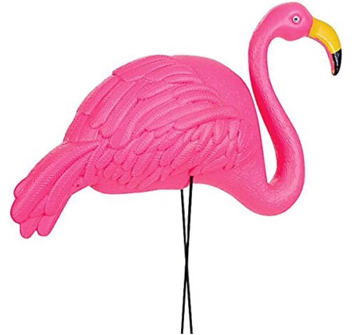 GiftExpress Pack of 2, Large Bright Pink Flamingo Yard Ornament/Flamingo Lawn Ornaments/Ink Flamingo Garden Yard