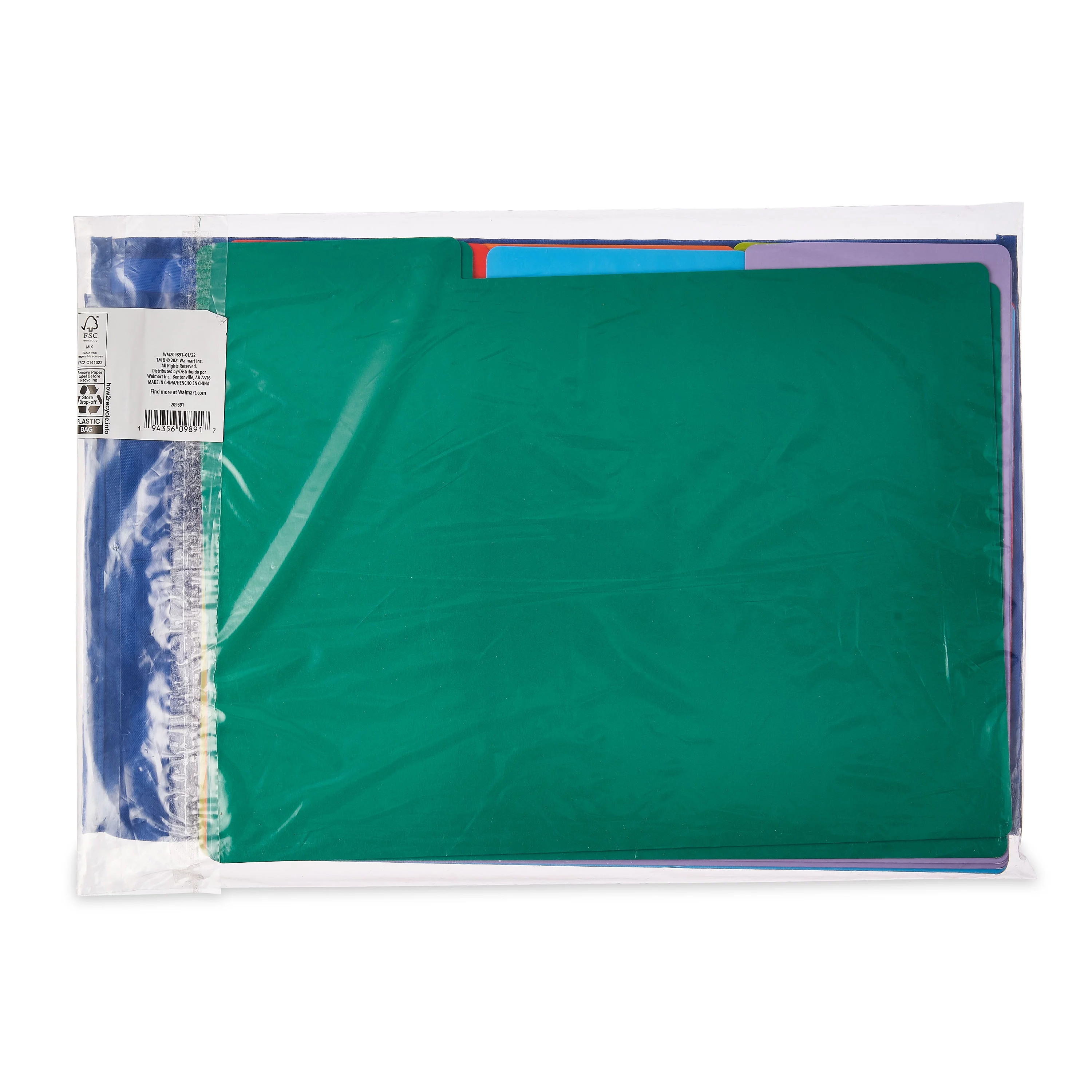 Pen + Gear Dry Erase Turn-in Pocket Chart with Folders, 6 Pockets with 6 Folders