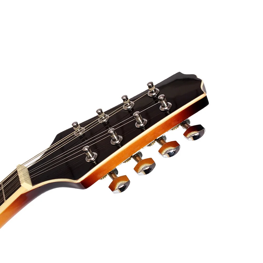PEPISKY 8-String Basswood Sunburst Mandolin Musical Instrument with Rosewood Adjustable Bridge