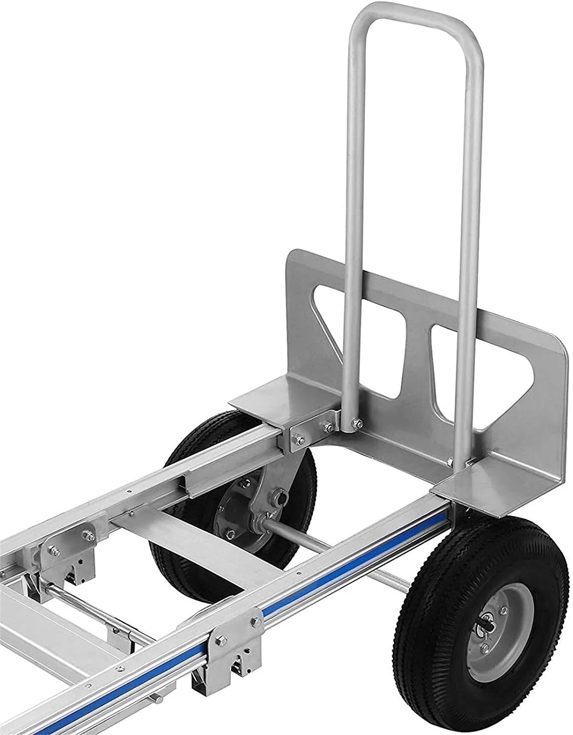 Folding Hand Truck 3 In 1 Convertible Hand Truck 770LBS Capacity Hand Truck 2 Wheel Dolly And 4 Wheel Cart With 10