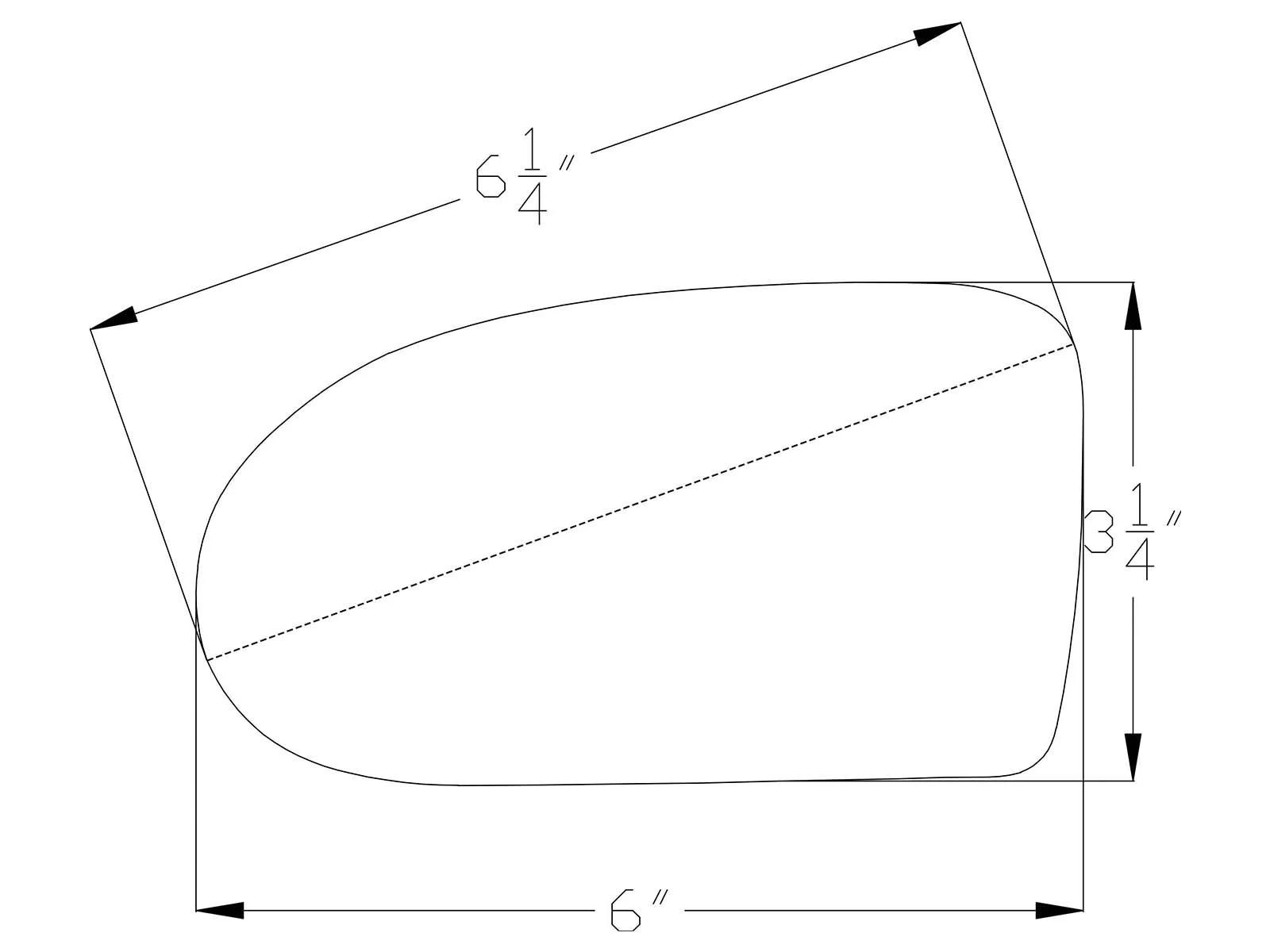 APA Replacement Mirror Glass Non-Heated with Adhesive Pads for 1991 - 1999 LESABRE PARK AVENUE REGENCY 88 98 LSS Driver Left Side