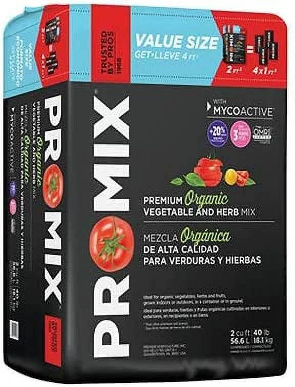 PRO-MIX Premium Organic Vegetable & Herb Mix (2 cu. ft.) Promix Soil