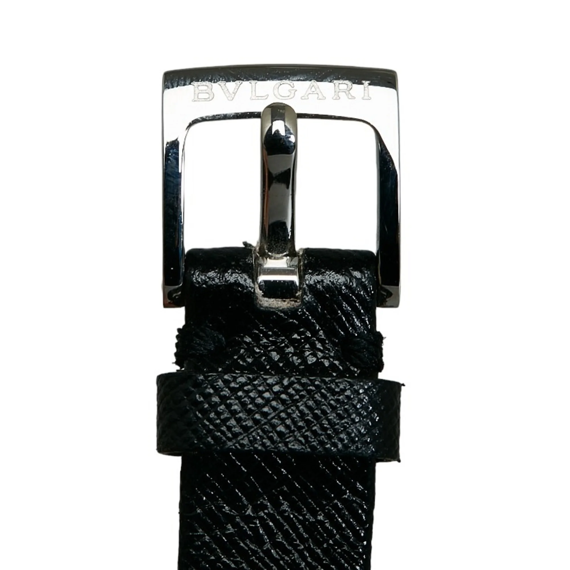 Pre-Owned Bvlgari B Zero One Shell Diamond Watch BZ23S Quartz Navy Dial Stainless Steel Ladies BVLGARI (Good)