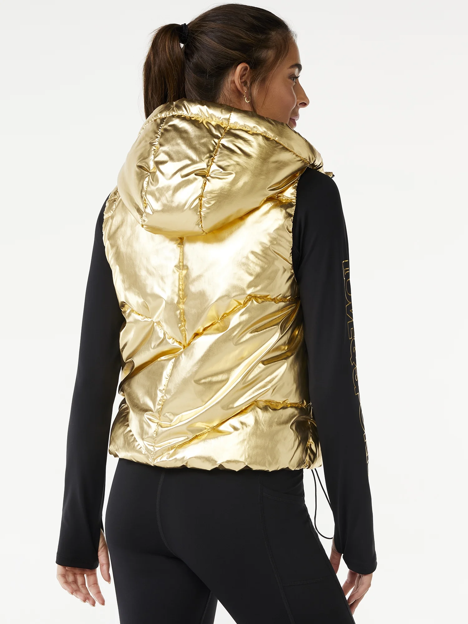 Love & Sports Women's Puffer Vest with Hood