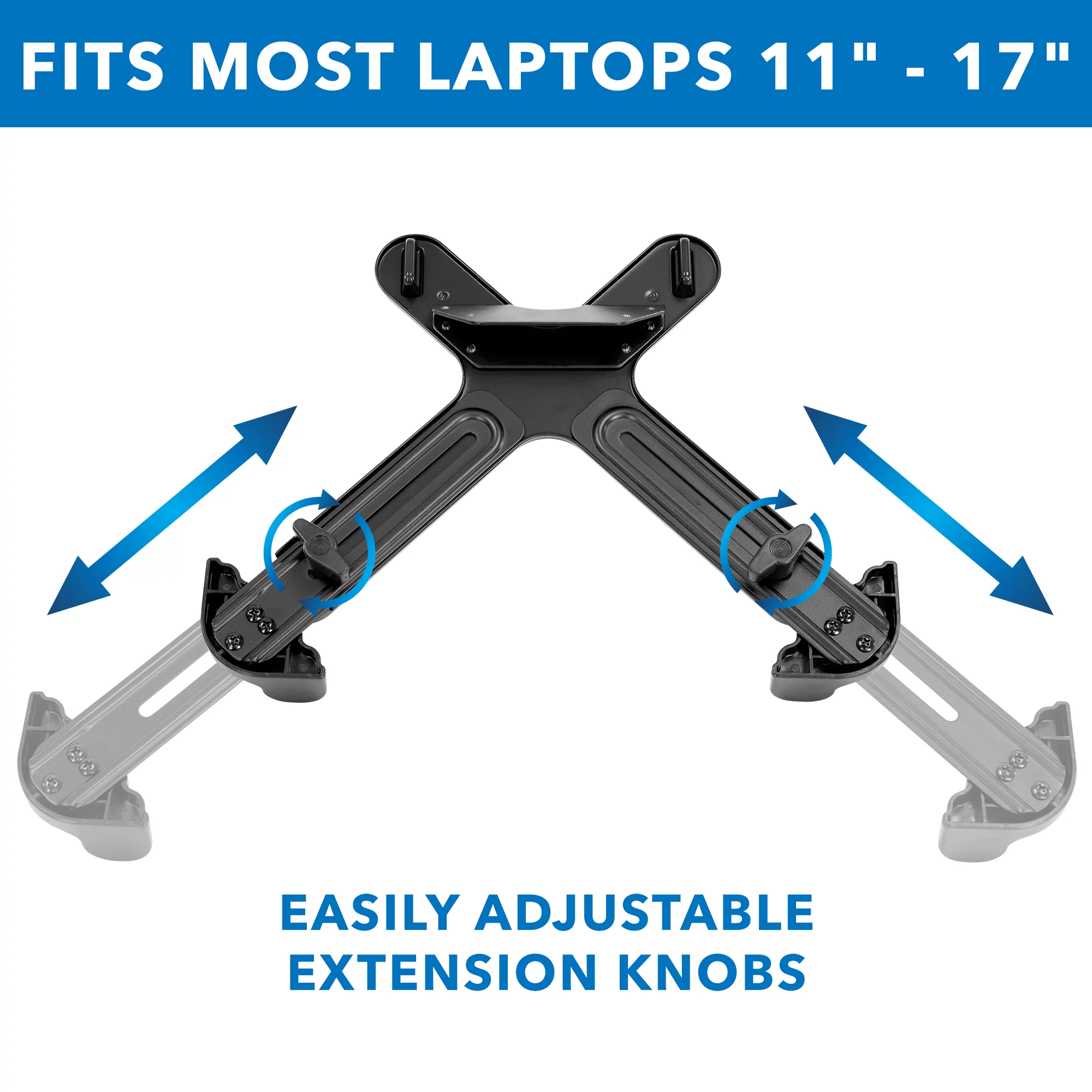 Mount-it! Clamp-On Laptop Tray with Safety Straps