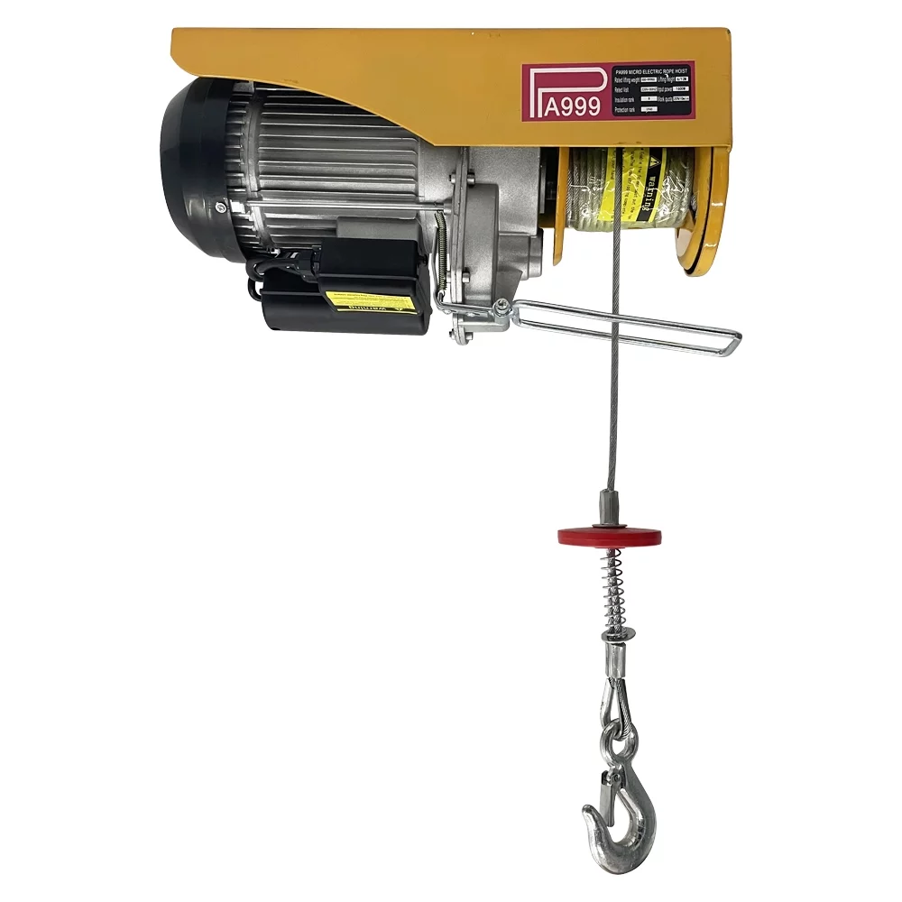 INTSUPERMAI Electric Capstan Winches 2000lbs Lift Hoist Crane Garage Ceiling Pully Winch 220V