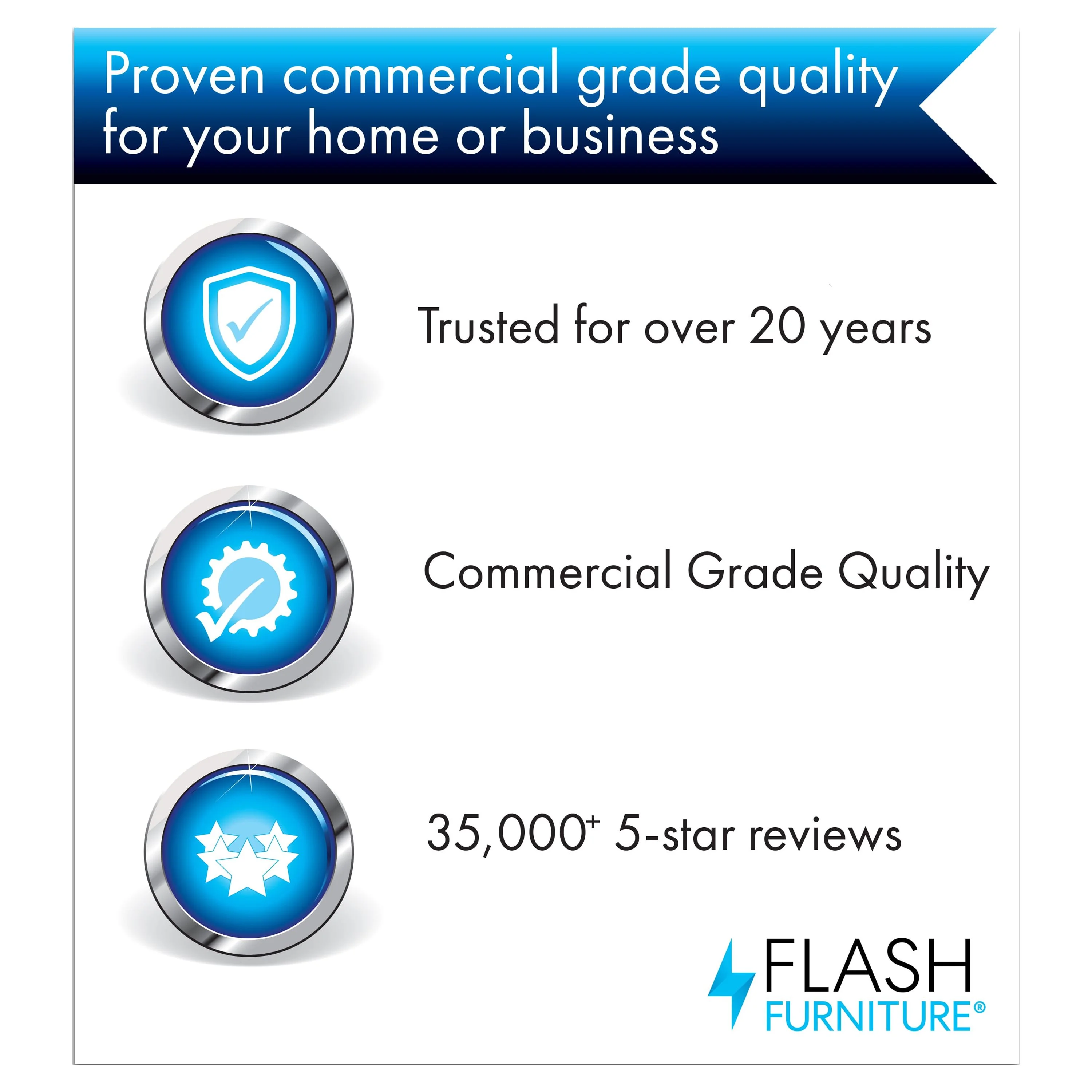 Flash Furniture 2 Pk. Carmel Series 24