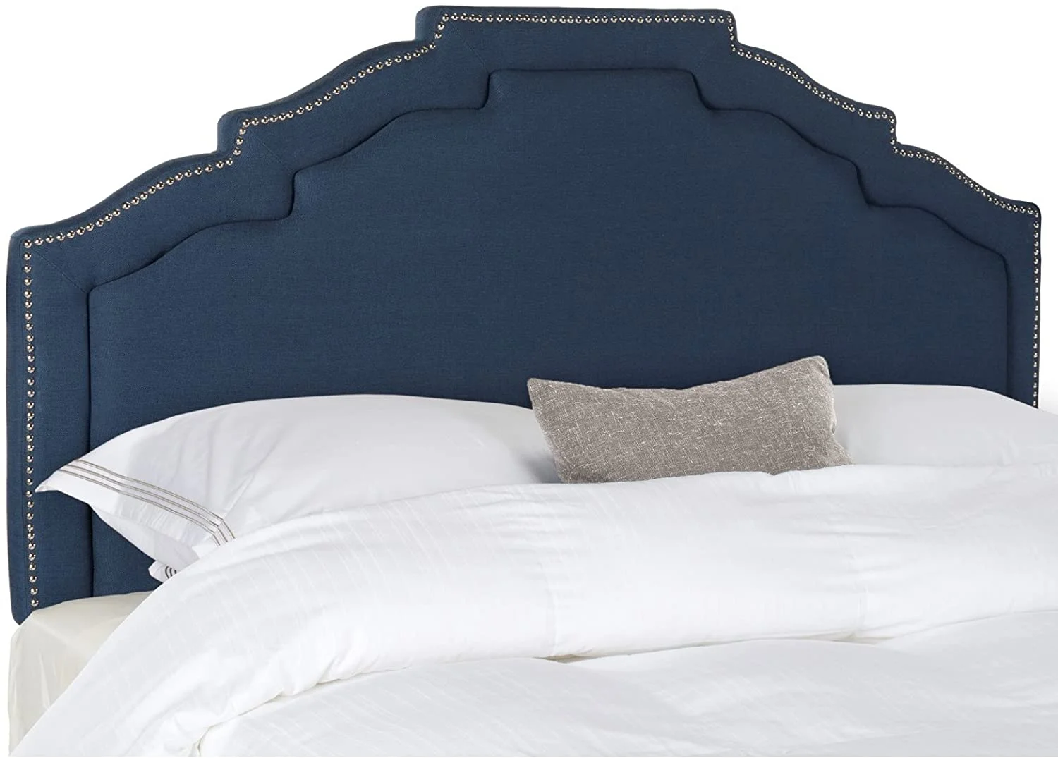 Mercer Collection Alexia Buckwheat Yellow Linen Headboard (Full)