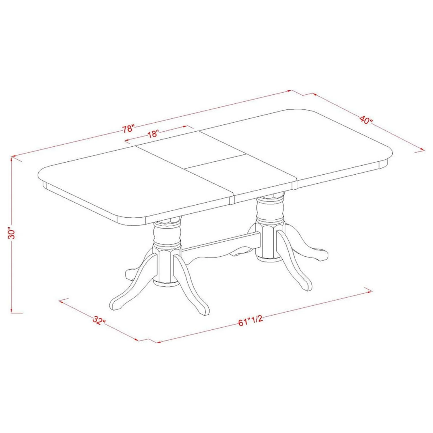 HomeStock Retro Renaissance Dining Room Set