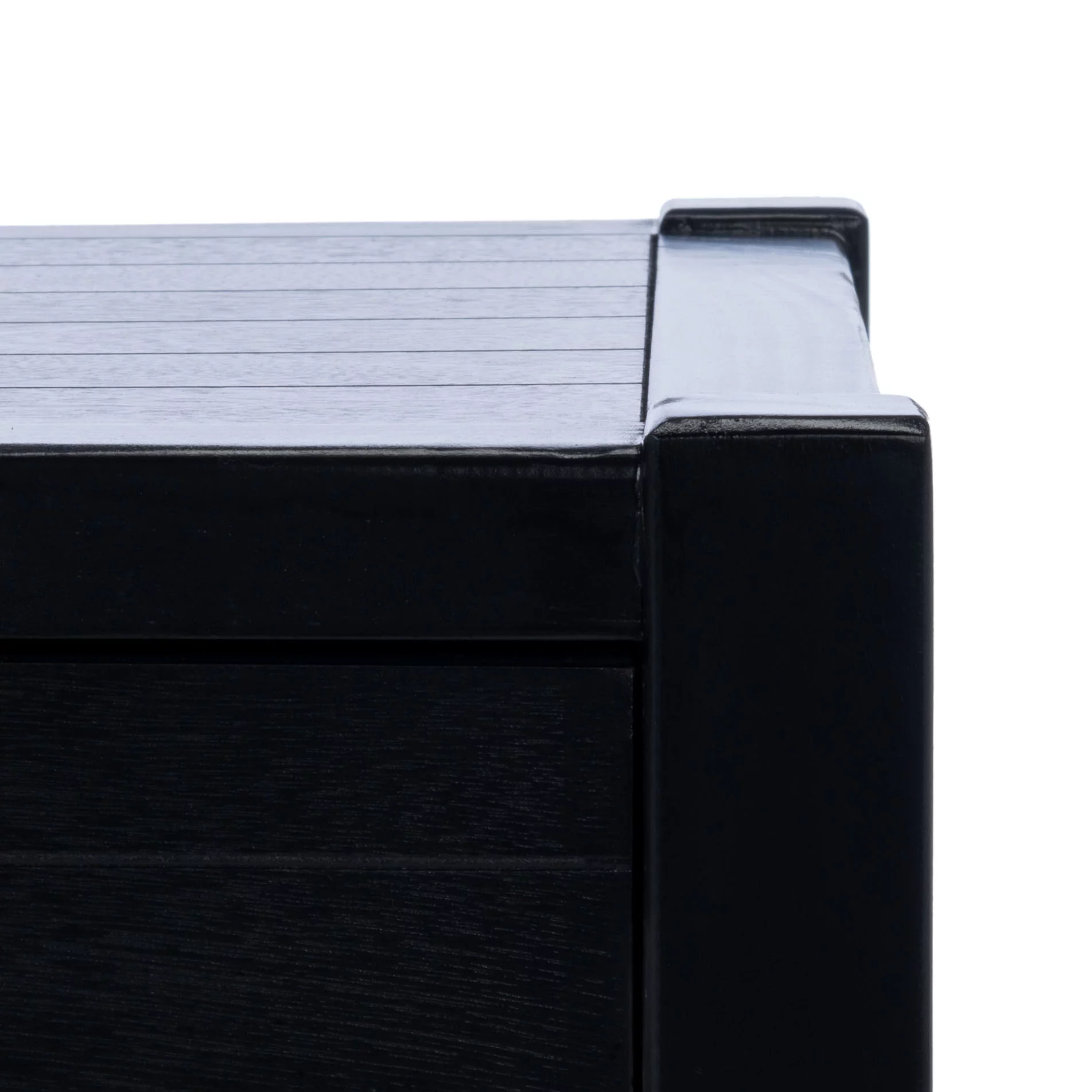 SAFAVIEH Filbert Solid 2 Drawer Coffee Table, Black