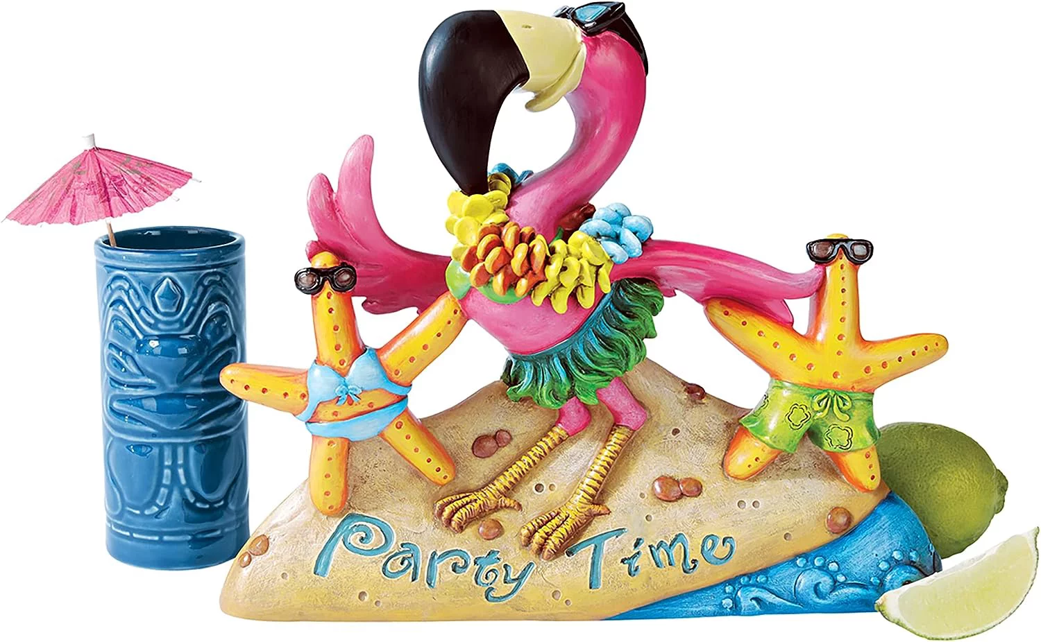 Design Toscano Party Time Pink Flamingo Statue