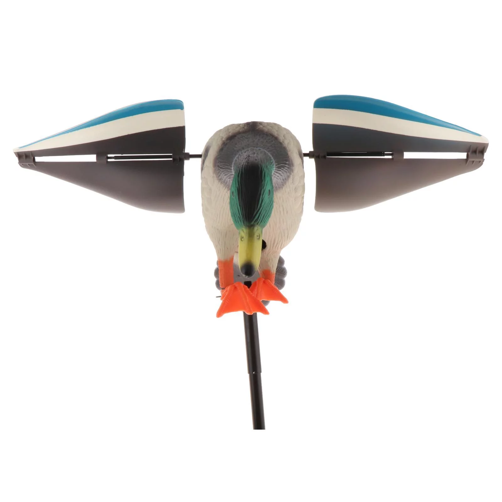 Motion Duck Decoy with Mallard Drake Lure with Support Pole