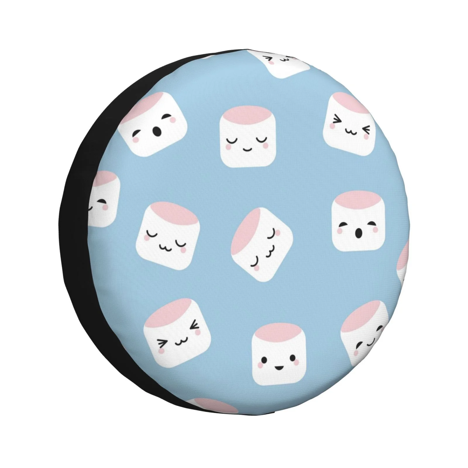 Easygdp Cartoon Sushi Wheel Sun Guard, Spare Tire Cover,Universal Trailer Suv Truck Camper Travel,Easy To Install And Remove -17 Inch