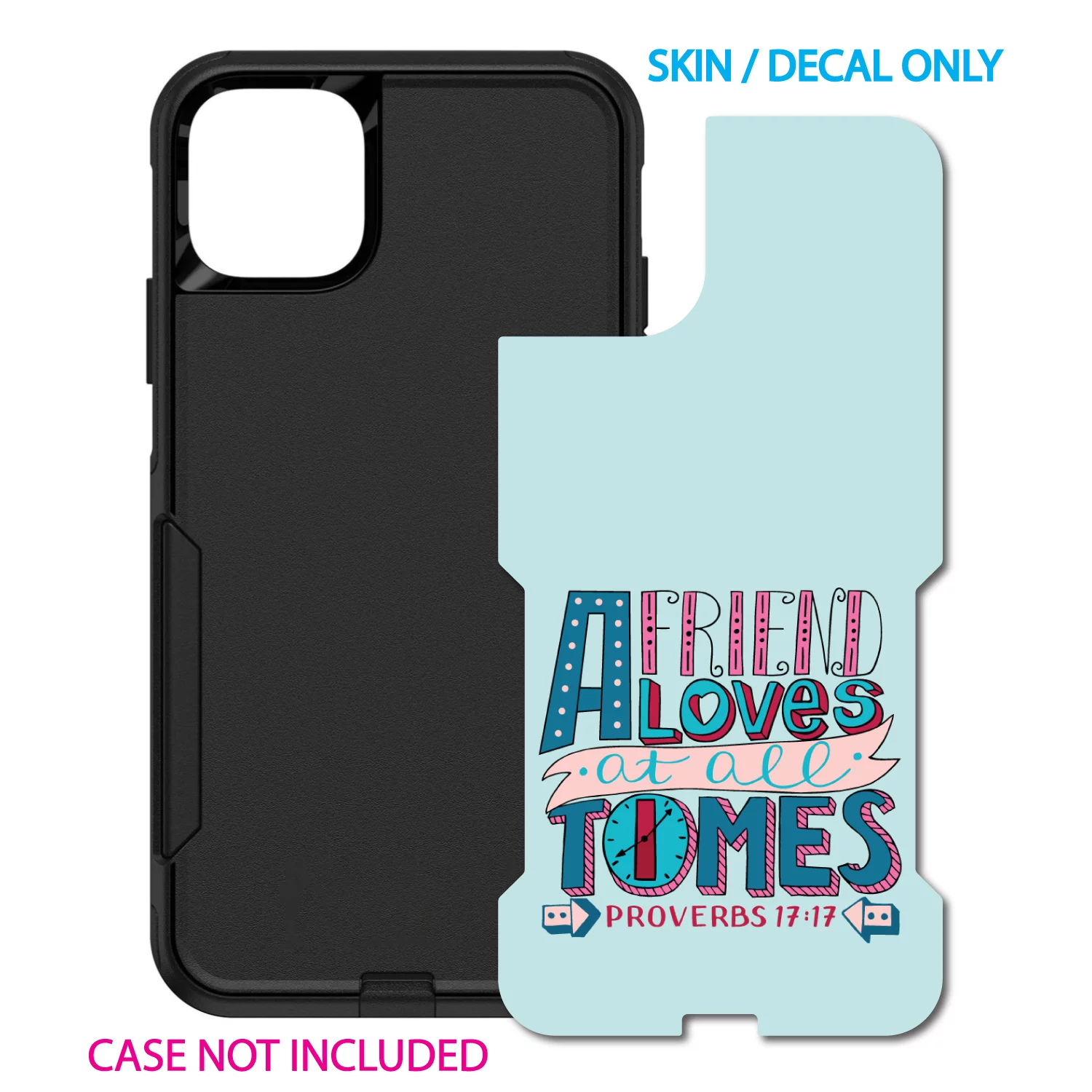 DistinctInk Custom SKIN / DECAL compatible with OtterBox Commuter for iPhone 11 Pro MAX (6.5