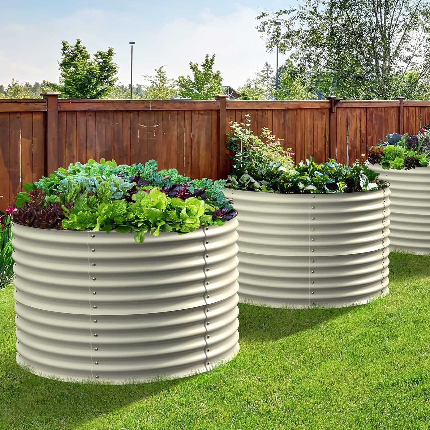 Upgrade Round Veggie Garden Box, 32