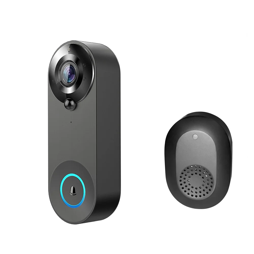 Video doorbell,App 1080p Wifi Video 1080p 2-way Human Cloud Chime App Doorbell Camera Audio Cloud Audio 5m With Chime Cloud Ipx6 App Waterproof Cloud Doorbell -way Audio 1080p -way Doorbell