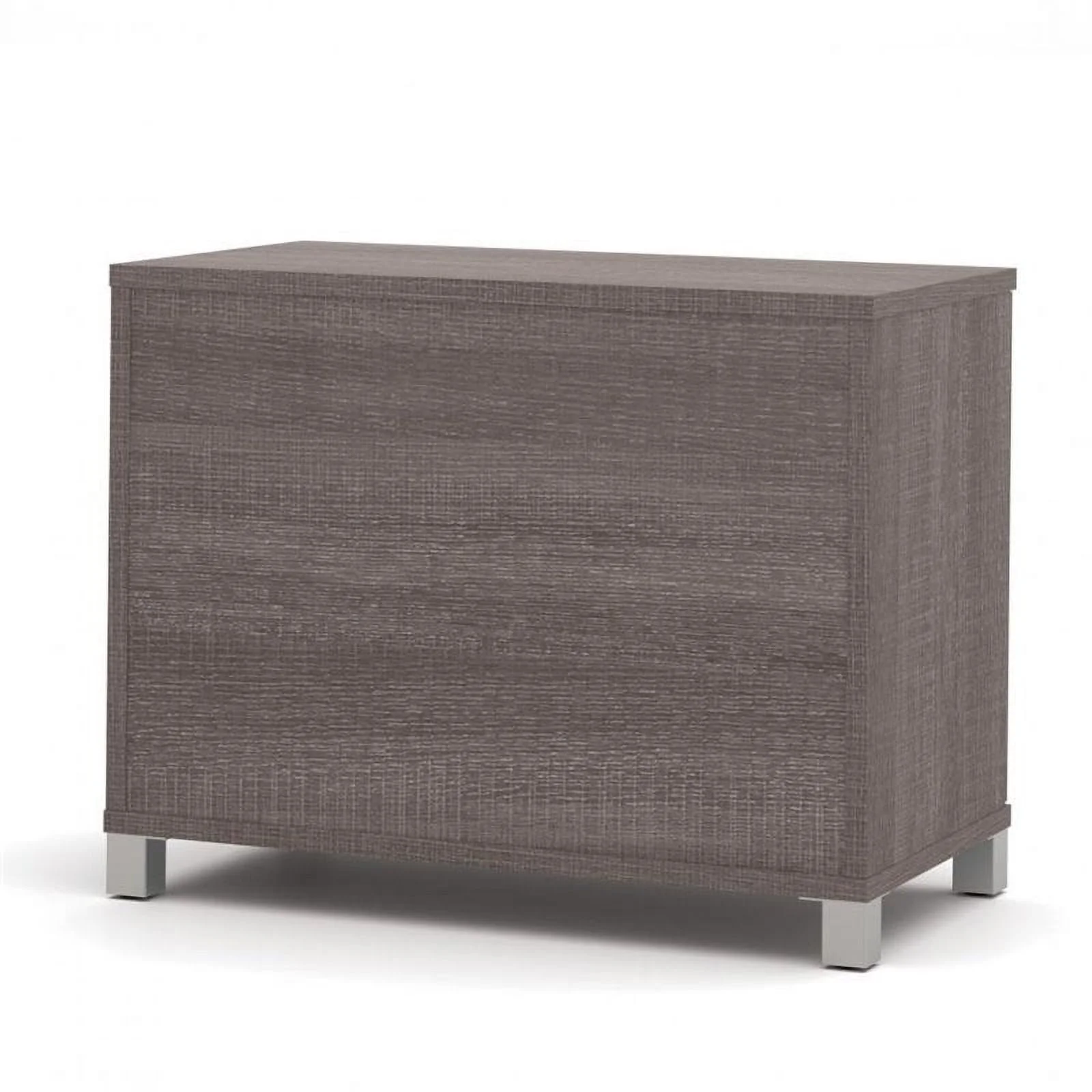 Scranton & Co 2-shelf Bookcase in Bark Grey