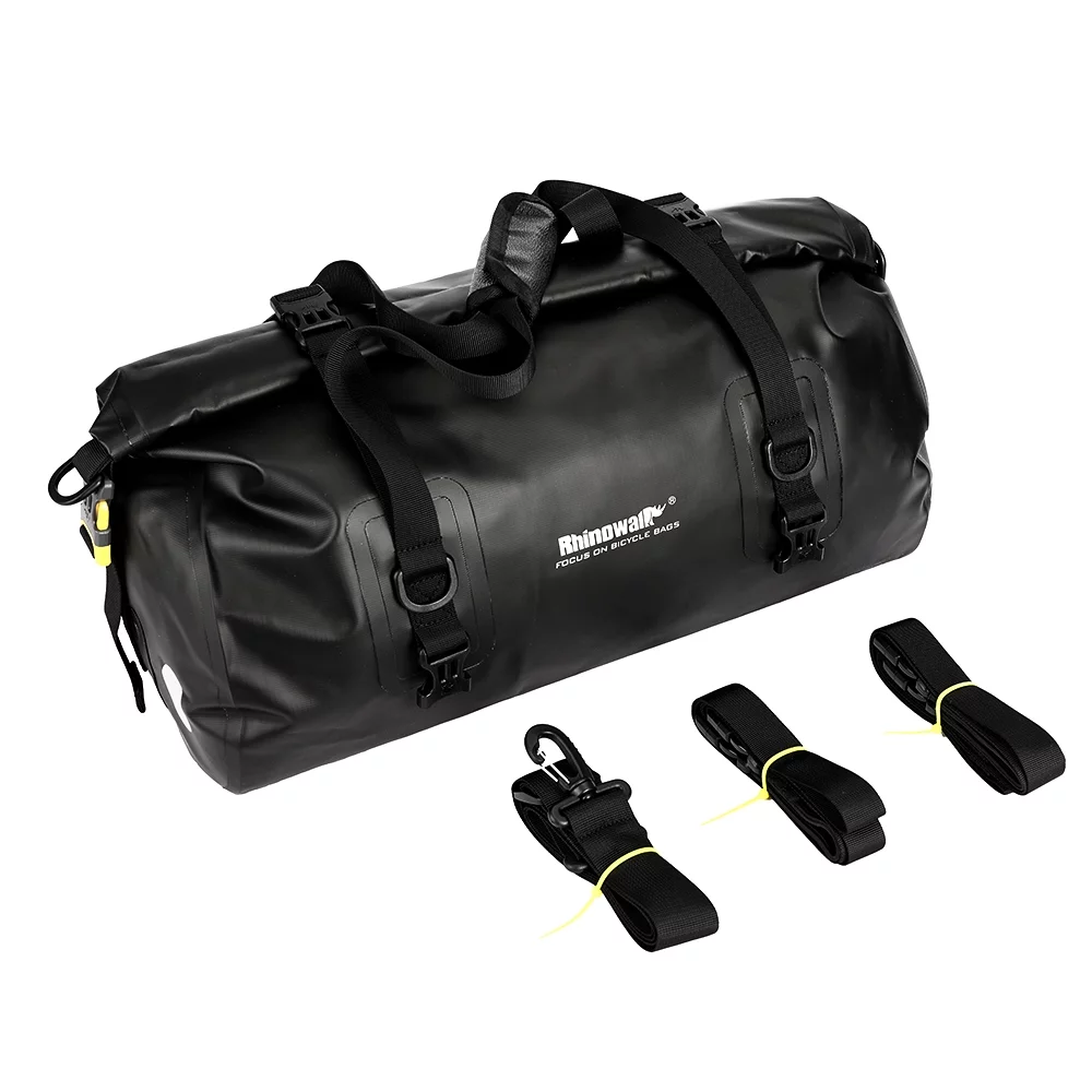 Rhinowalk 20L Waterproof Duffel Bag, Multifunctional Cycling Rear Seat Trunk Bag, Bike Rack Pannier for Boating and Traveling