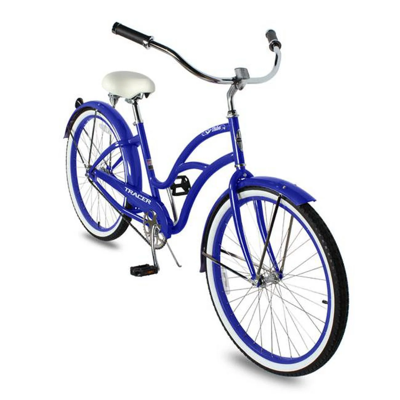 Tracer TAHA 7-F-BL 26 in. Taha 7 Speed Beach Cruiser Bikes for Women, Blue