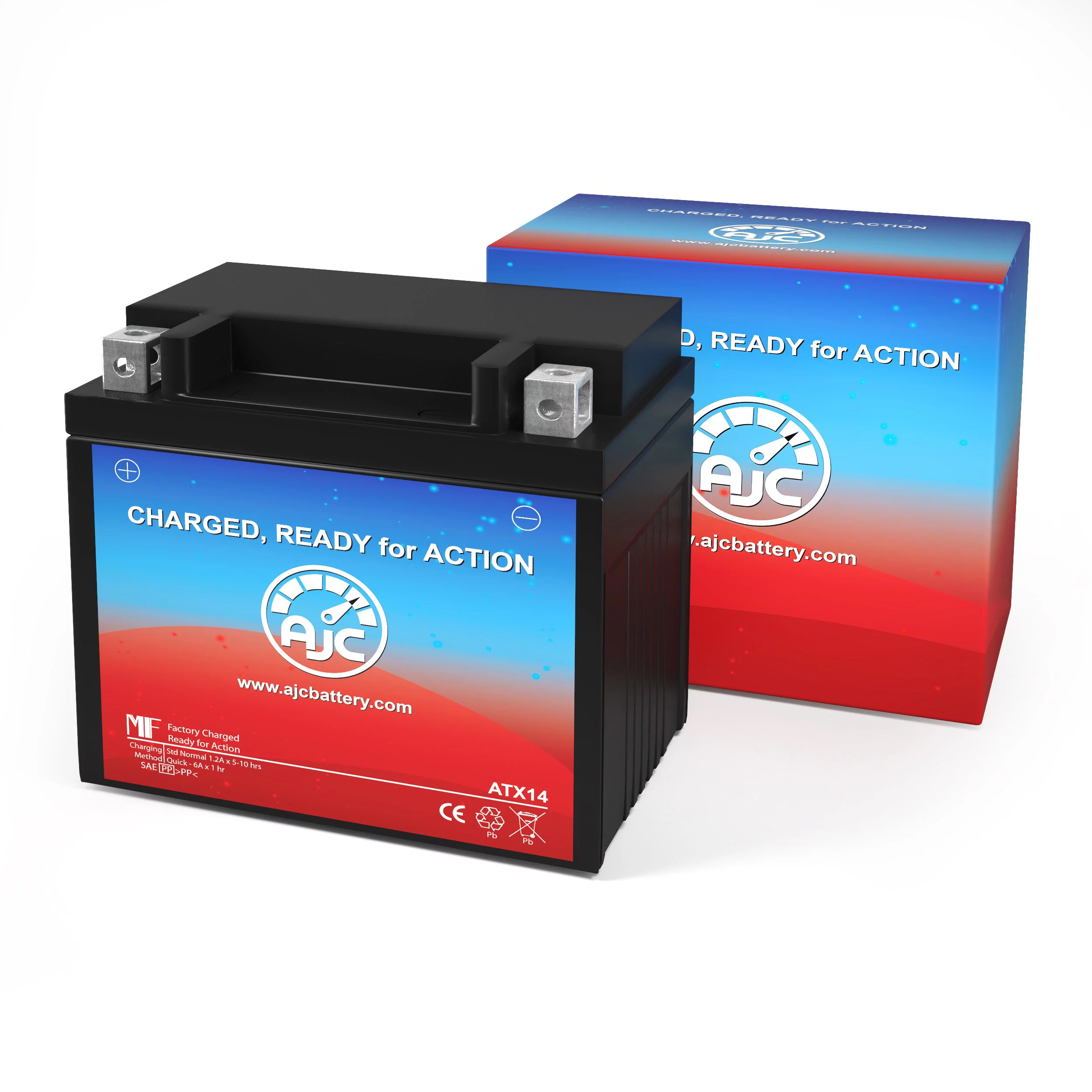 Suzuki AN650 A, Burgman 650CC 12V Motorcycle Replacement Battery (2003-2017) - This Is an AJC Brand Replacement