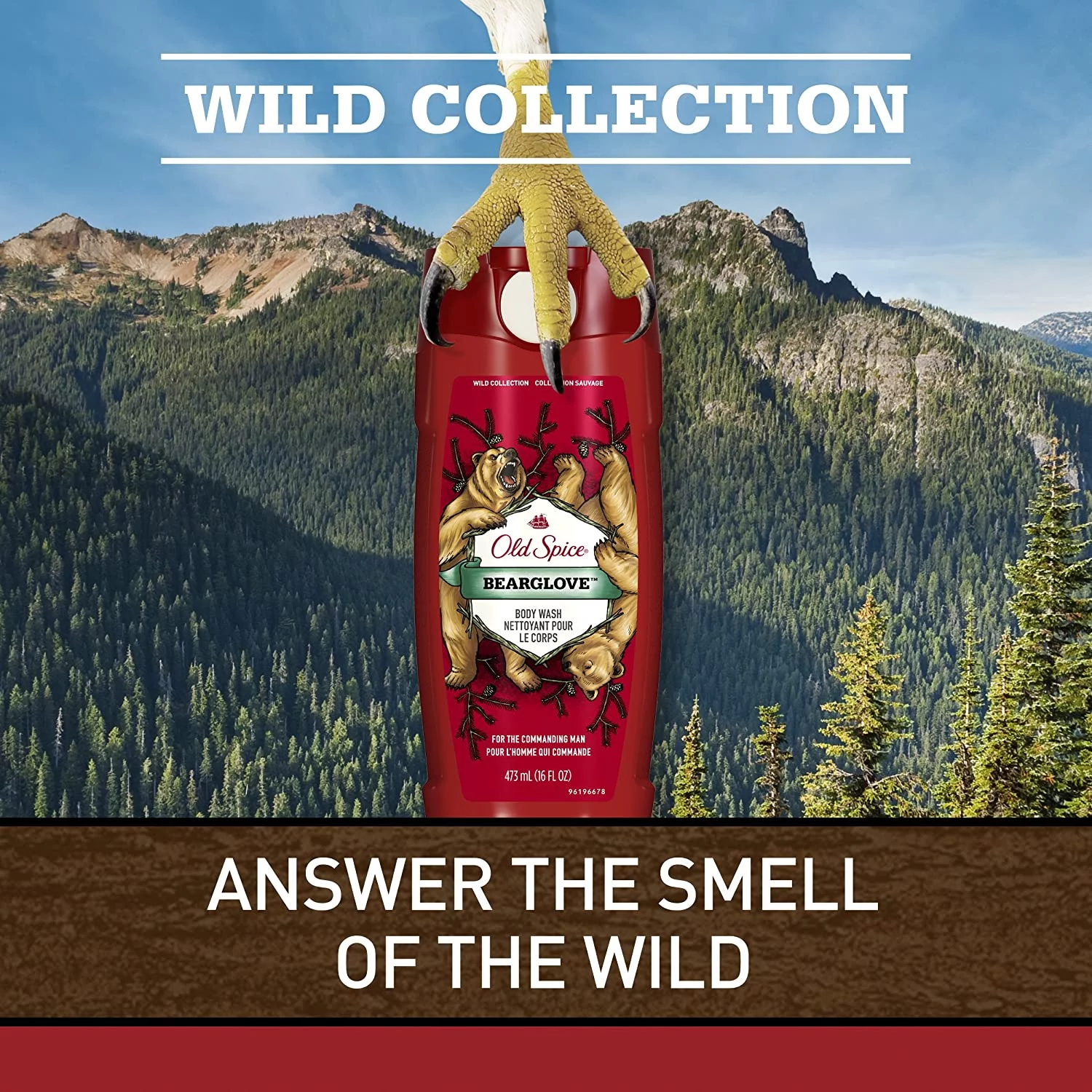 Old Spice Wild Collection Bodywash, Bearglove 16 oz (Pack of 6)