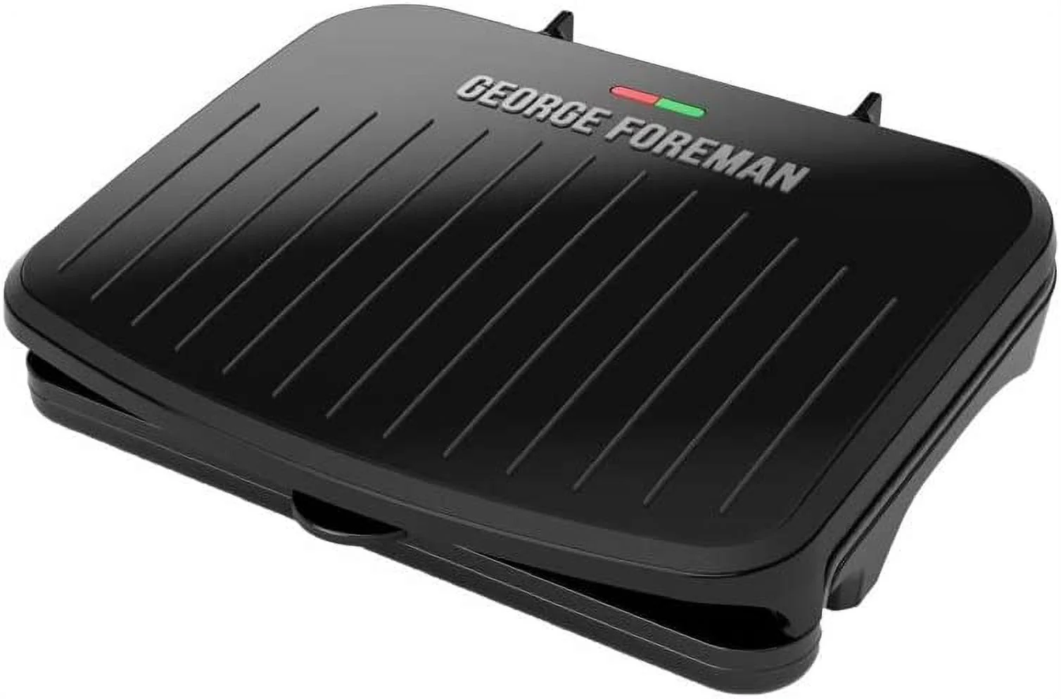 George Foreman 5-Serving Classic Plate Electric Indoor Grill and Panini Press - Black