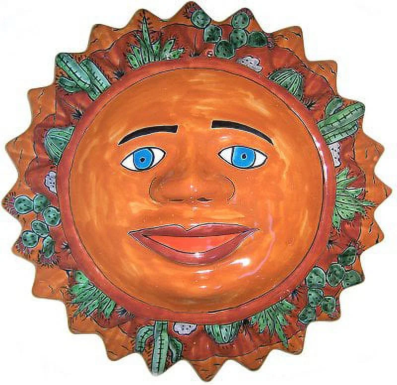 Big Desert Talavera Ceramic Sun Face