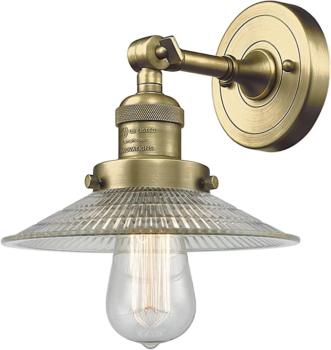 Innovations 203-AB-G2-LED Halophane 1 Light Sconce part of the Franklin Restoration Collection, Antique Brass