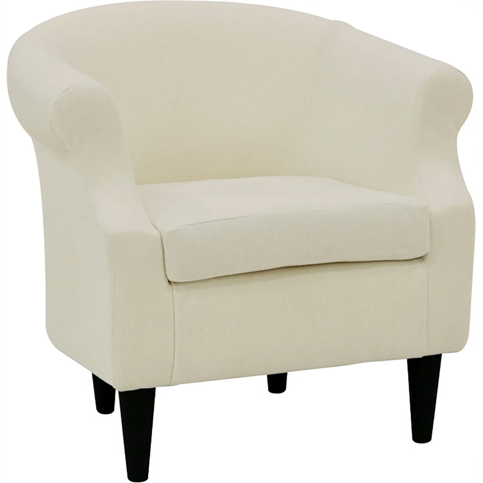 Fox Hill Trading Nikole Traditional Polyester Fabric Chair in Off White