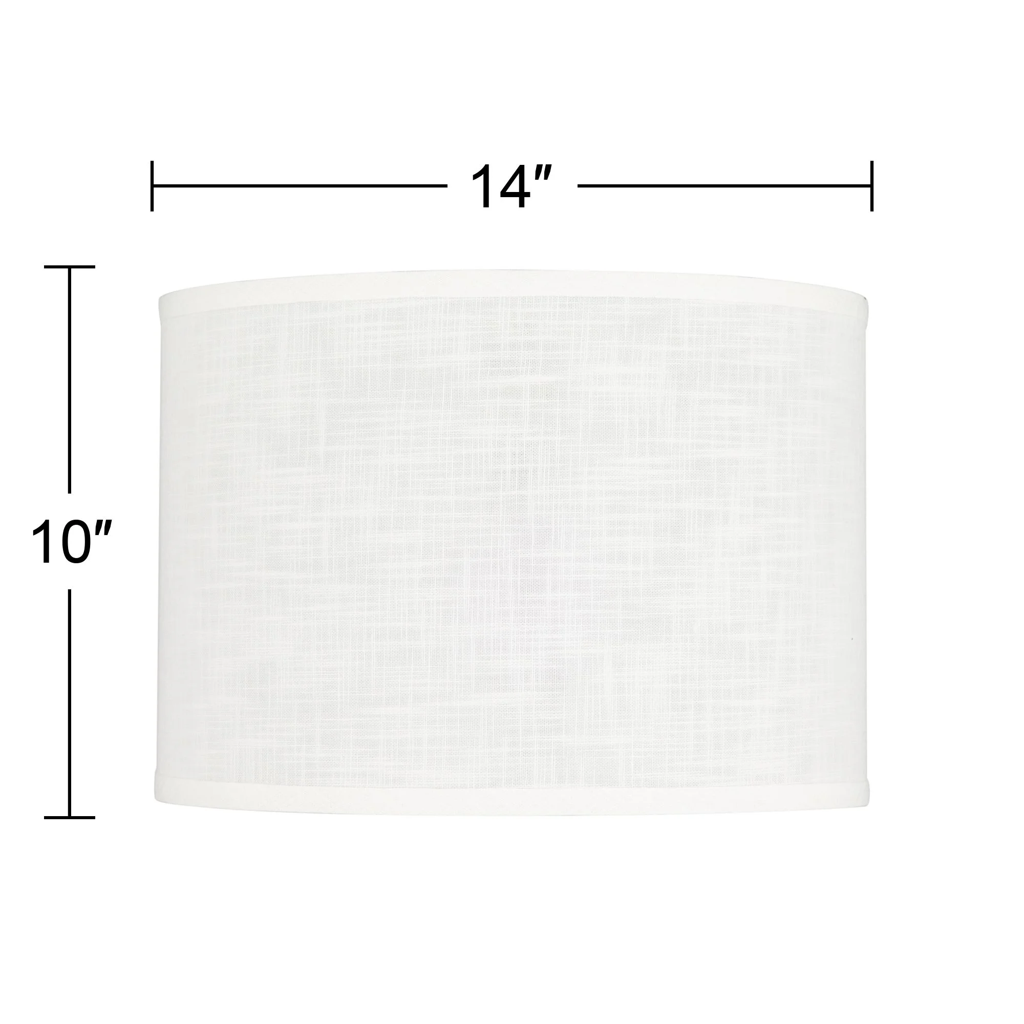 Springcrest Drum Lamp Shade White Textured Medium 14