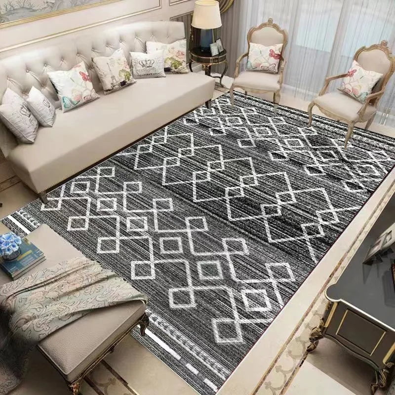 Vintage Persian Style Carpets for Living Room Decortion Bedroom Home Bedside Sofa Kids Play Area Rug Non-slip Washable Floor Mat