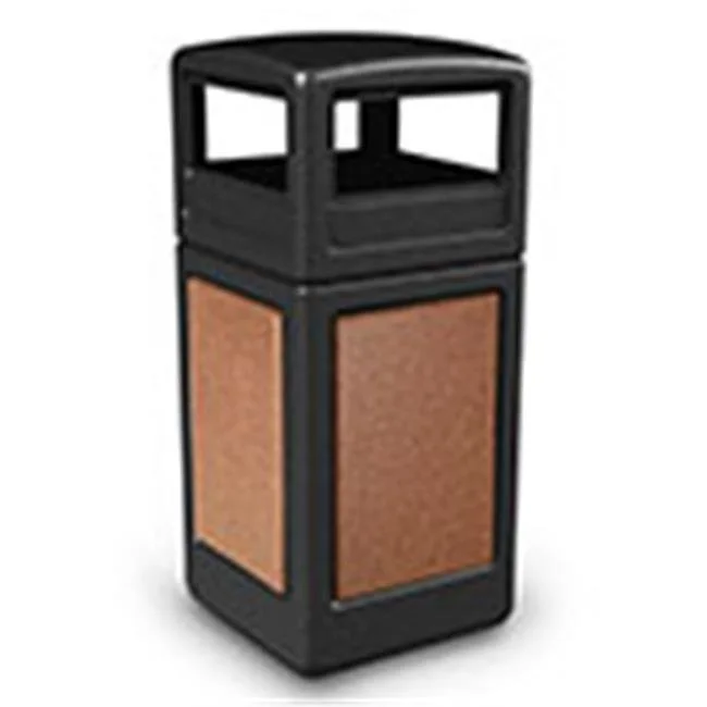 Commercial Zone 72041499 StoneTec Square & Dome Lid, Black with Sedona