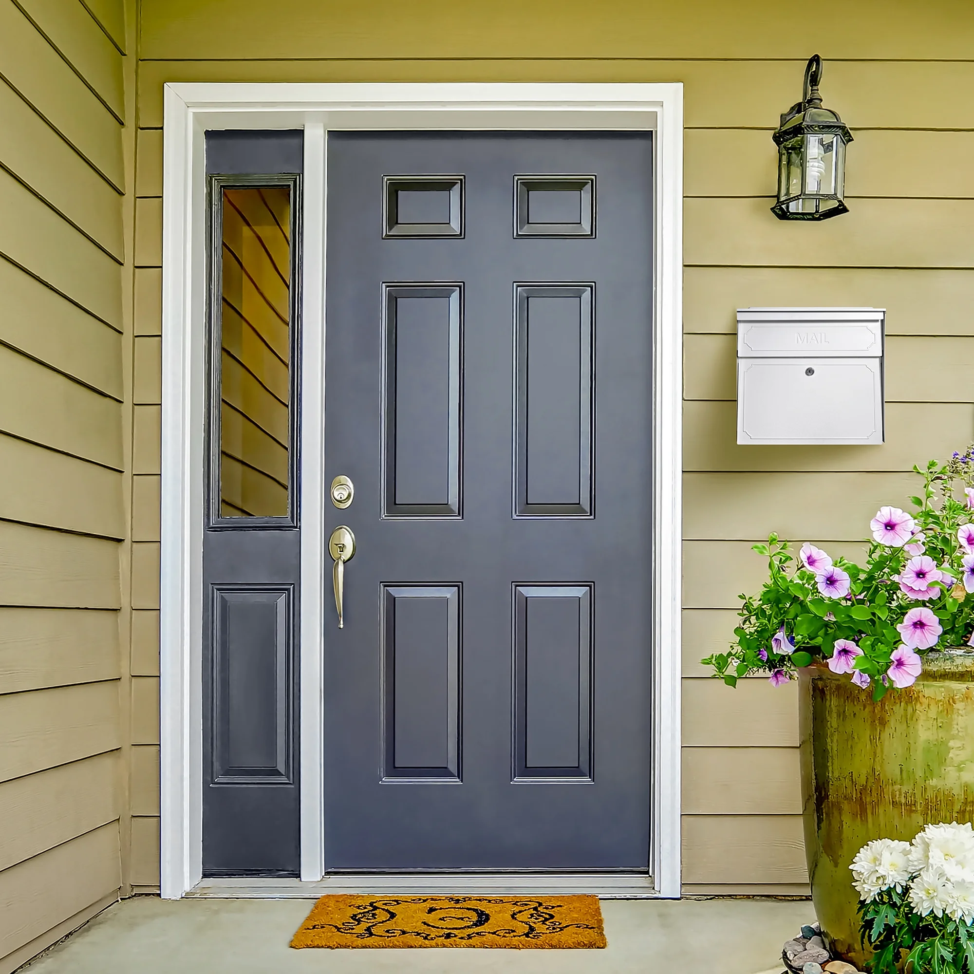 Mail Boss Townhouse Locking Security Mailbox, Alpine White