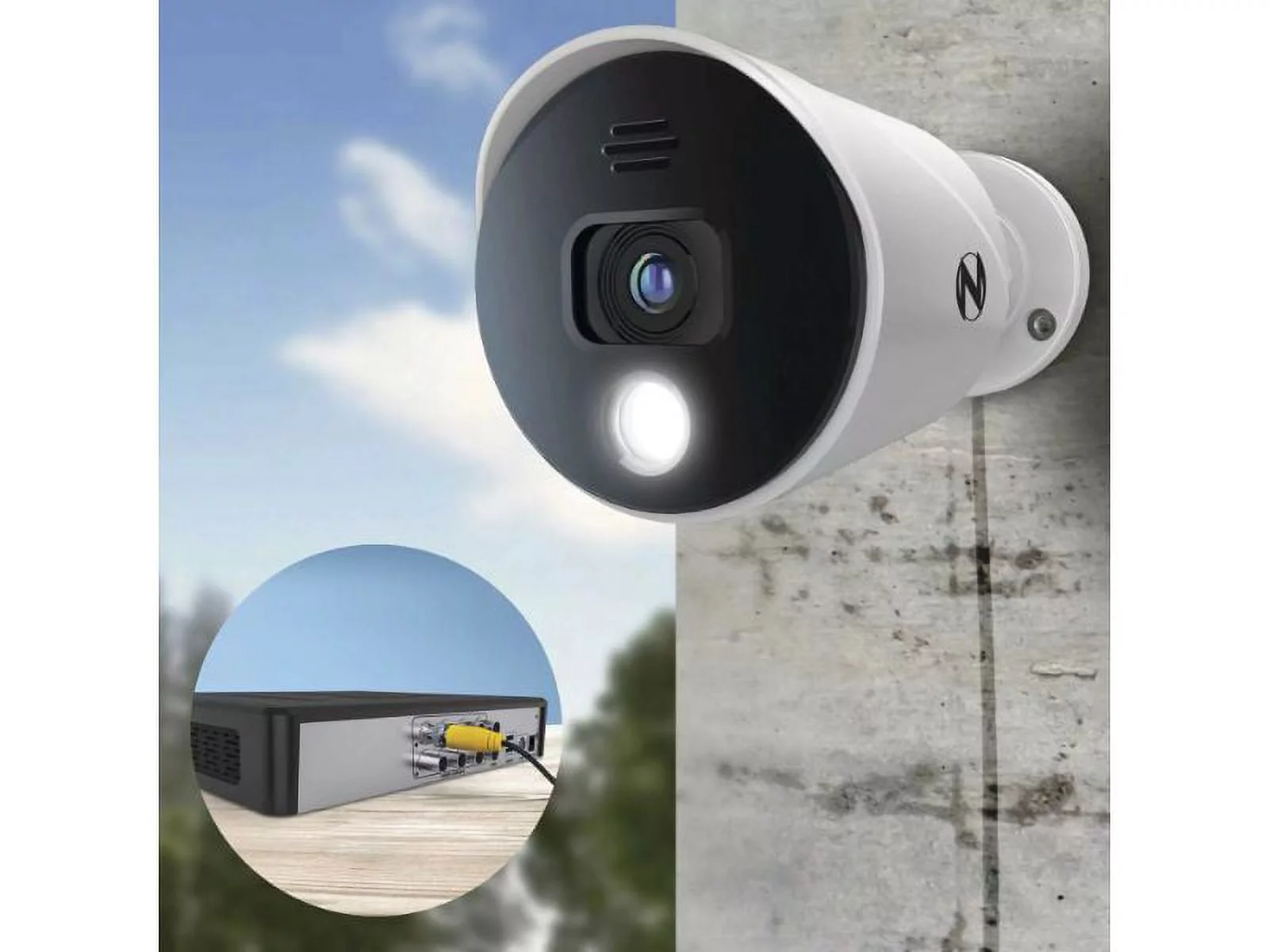 Night Owl CL-BT2D-8-18LSA Expandable 8 Channel Wired Bluetooth DVR with (8) Wired 1080p HD Light Cameras with Audio and 1TB Hard Drive