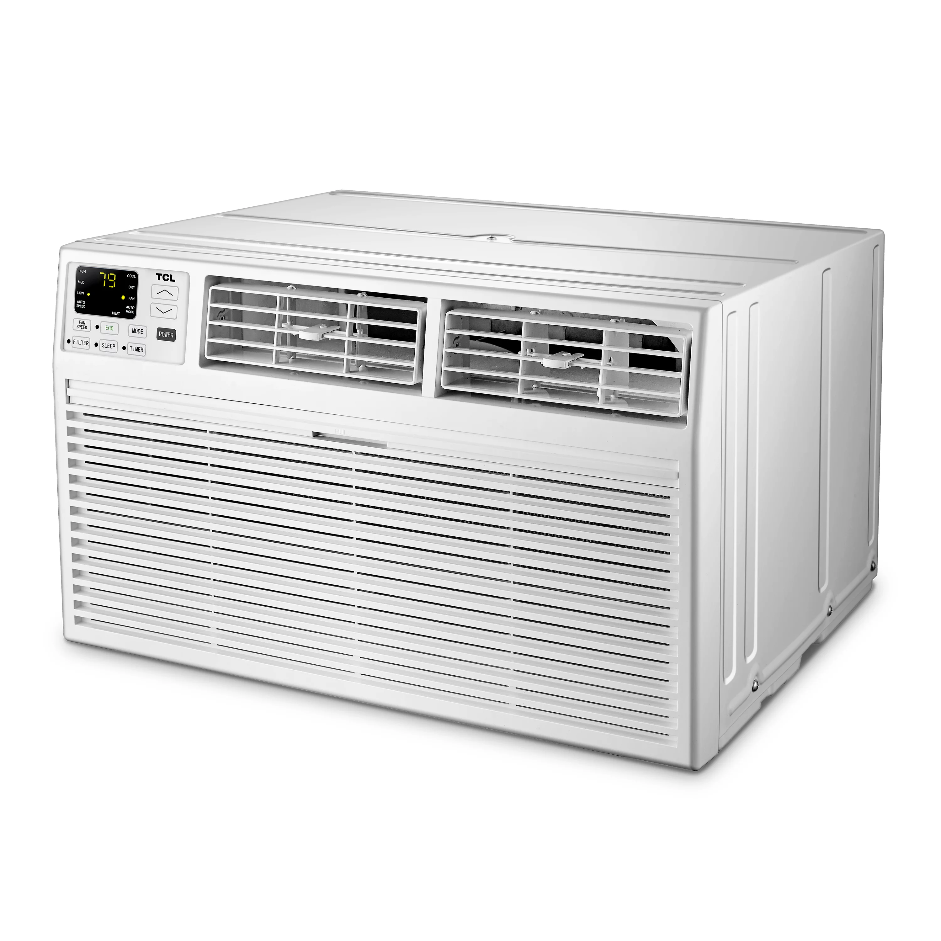 TCL Home Smart 12,000 BTU Through-the-Wall Air Conditioner, 230V, E-Star, Remote Included, White, W12T9EX1-A