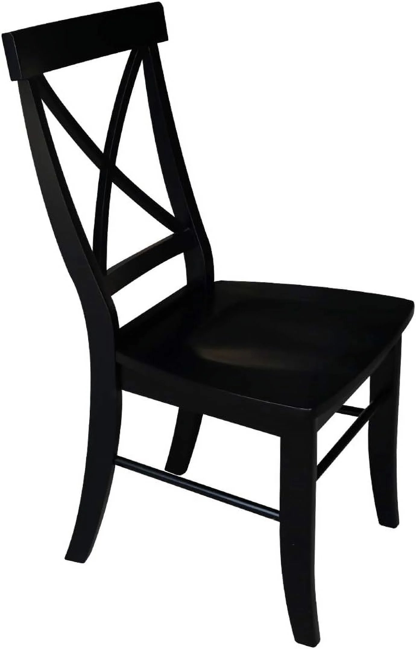 Set Of Two X-Back Dining Chair, Black