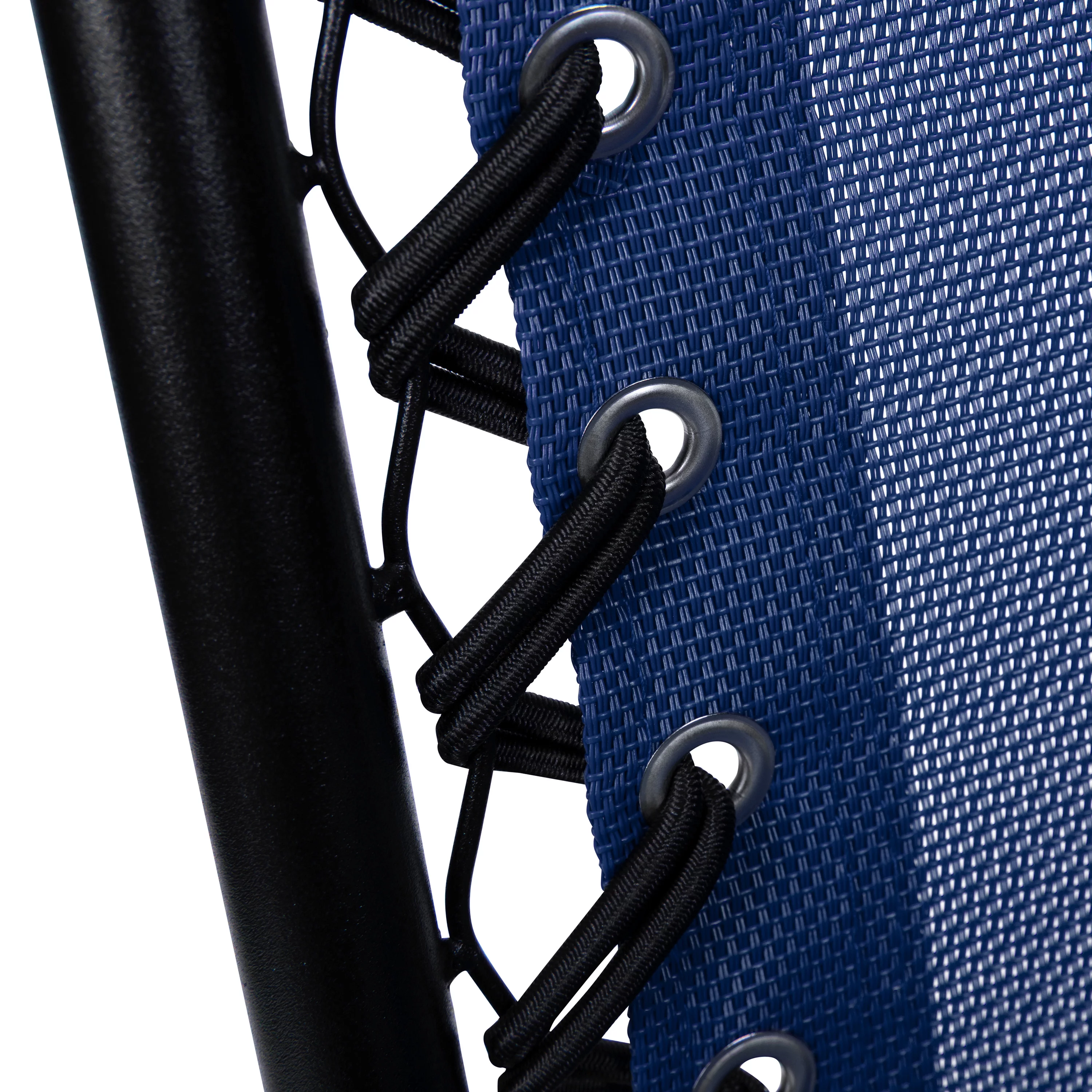 Merrick Lane Set of 2 Navy Folding Mesh Upholstered Zero Gravity Chair with Removable Pillow and Cupholder Tray