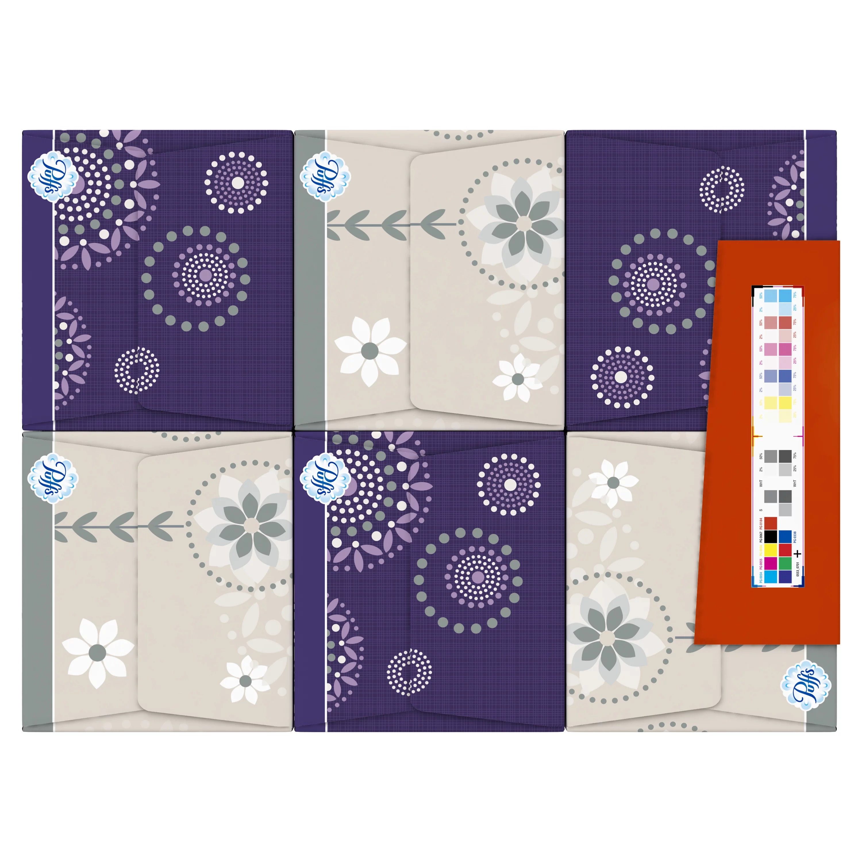 Puffs Everyday Non-lotion Facial Tissues, 6 Family Boxes, 1080 Ct