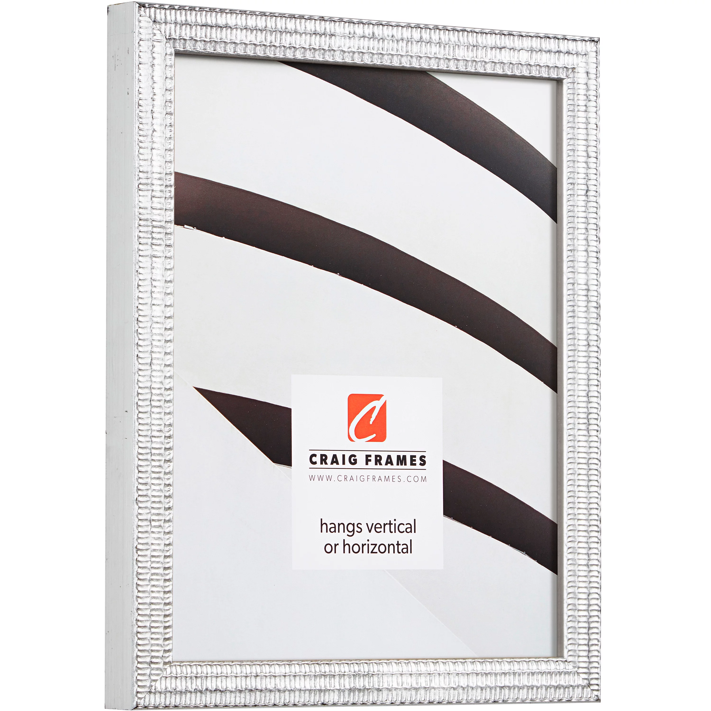 Craig Frames Farnsworth, 4x6 inch Picture Frame, Silver