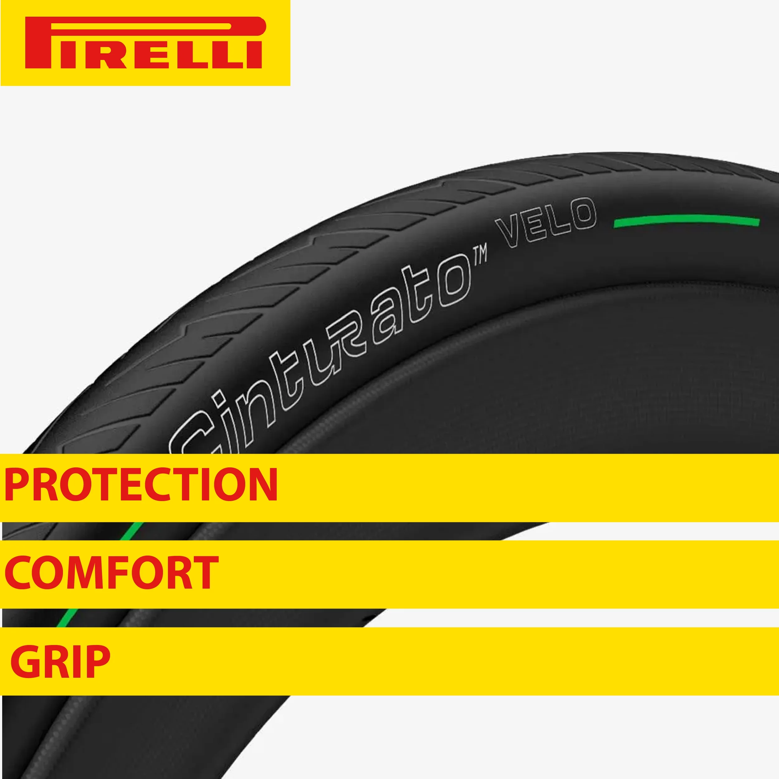 Pirelli Cinturato Velo TLR Classic Bicycle Tire 28-622 (700x28c) + SmarTUBE 23/32-622 Presta 60mm - 2 Pack