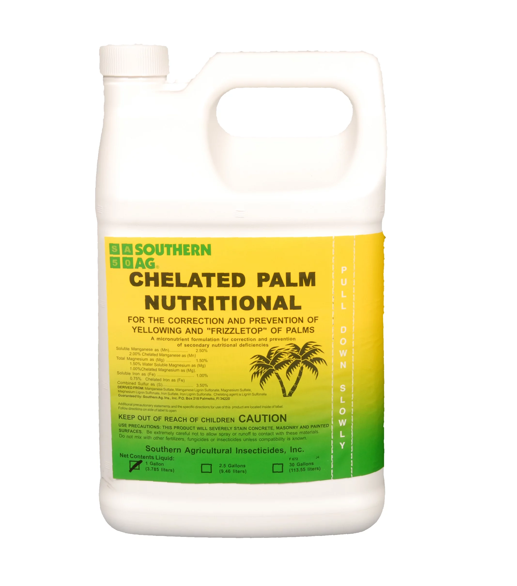 Chelated Palm Nutritional Concentrate - Corrects Nutritional Deficiencies - 128 fl oz bottle by Southern Ag