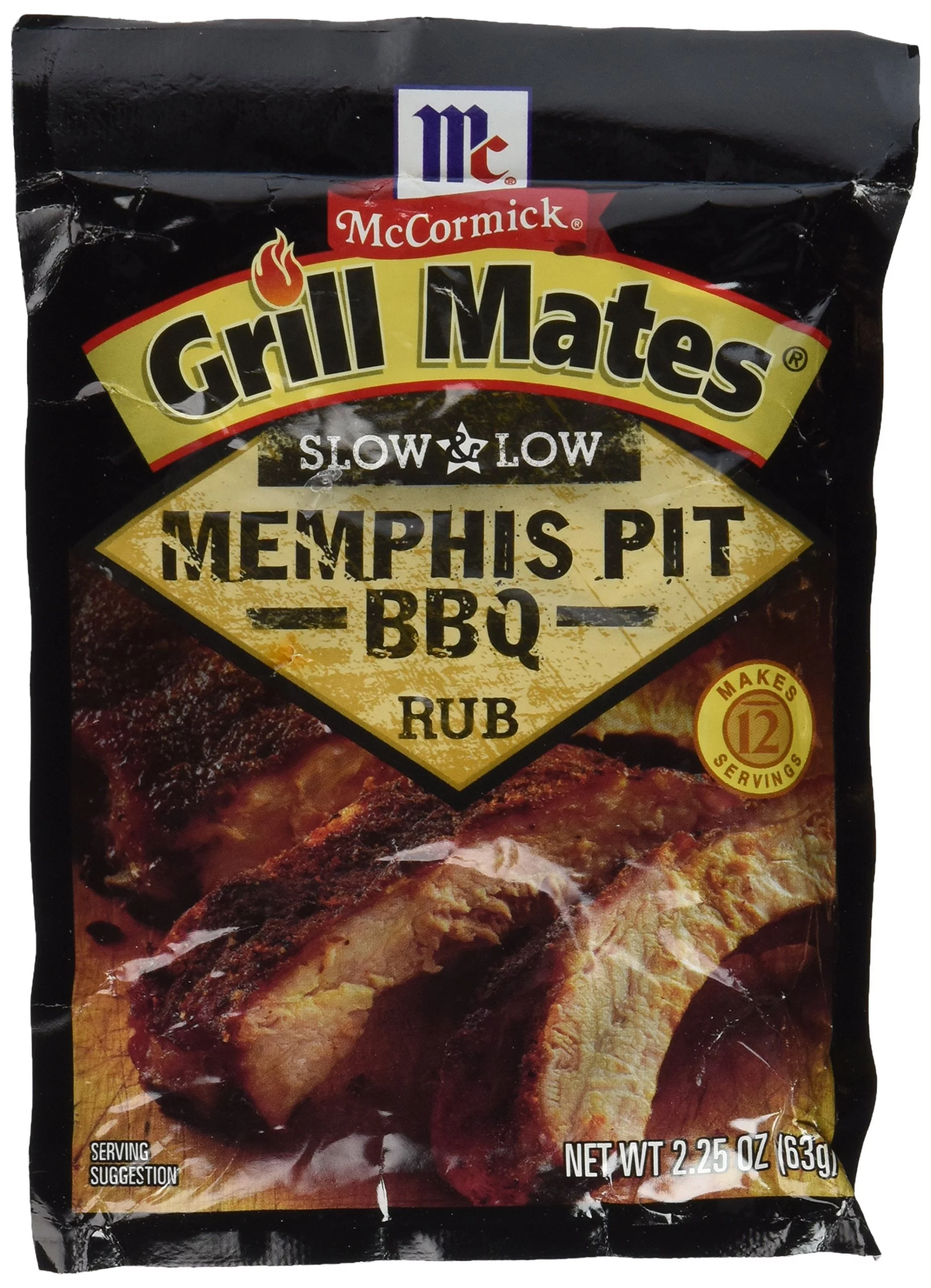 Mccormick Grill Mates Slow & Low Memphis Bbq Rub, 2.25 Oz (Pack - 4)