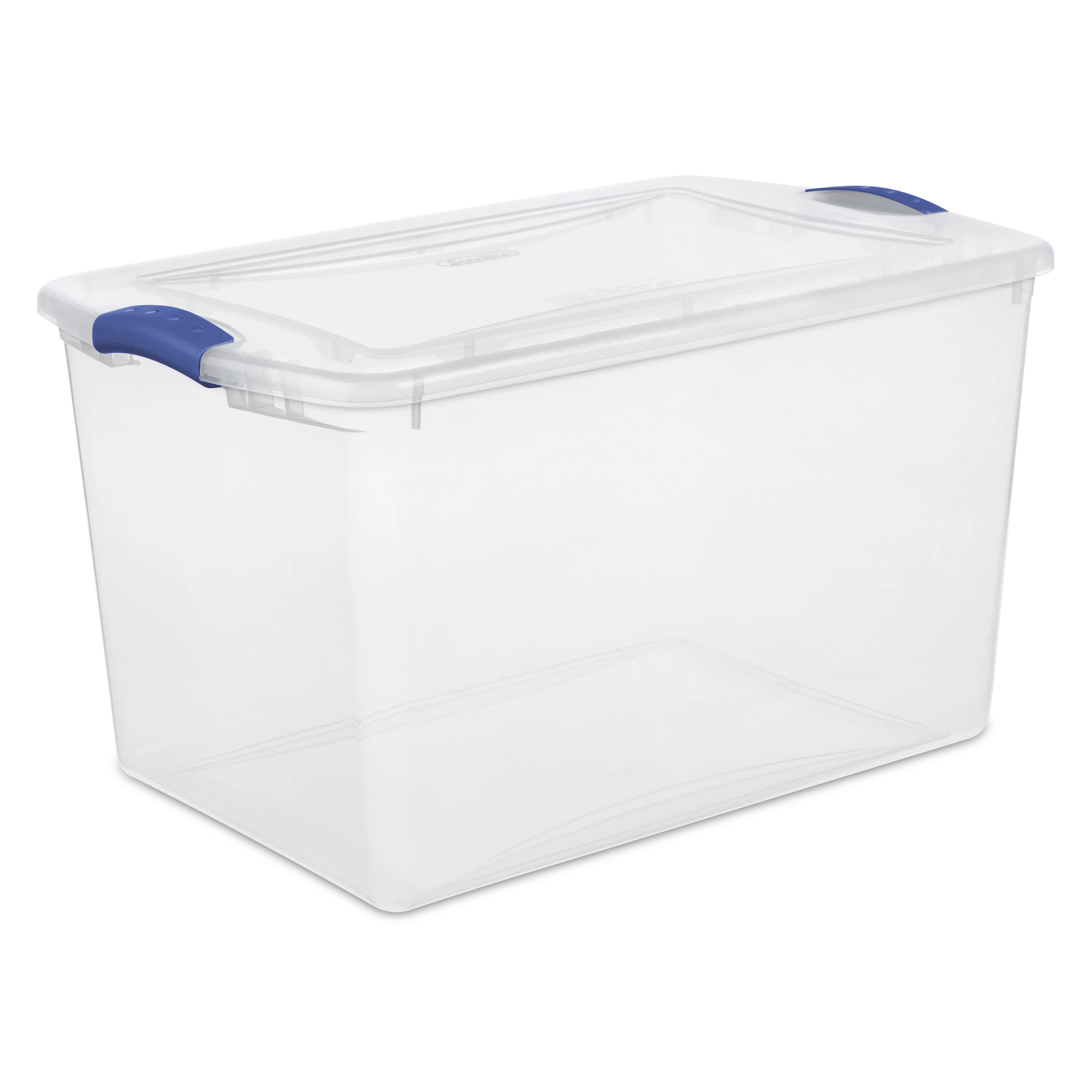 (2 pack) Sterilite 66 Quart. Latch Box Plastic, Stadium Blue, Set of 6