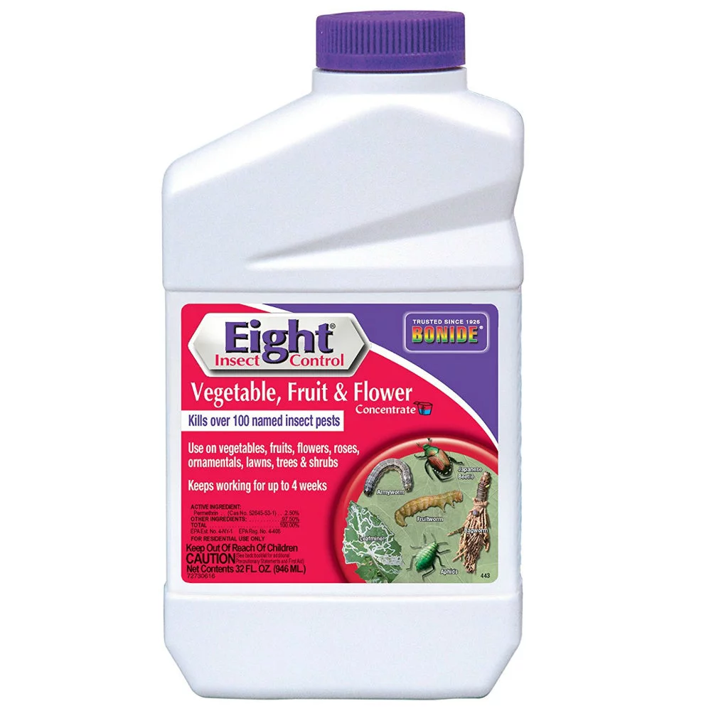 Bonide 443 Eight Insect Control for Vegetable/Fruit & Flower, Concentrated, 1 Qt, Each
